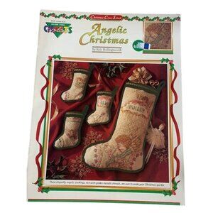 Angelic Christmas Counted Cross Stitch Book By Kyle Hollingsworth